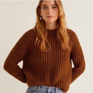 Mango Burnt Orange Sweater